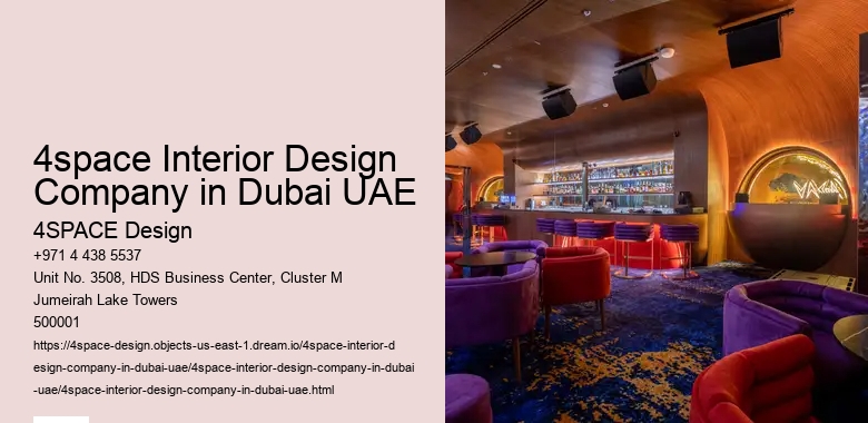 4space Interior Design Company in Dubai UAE
