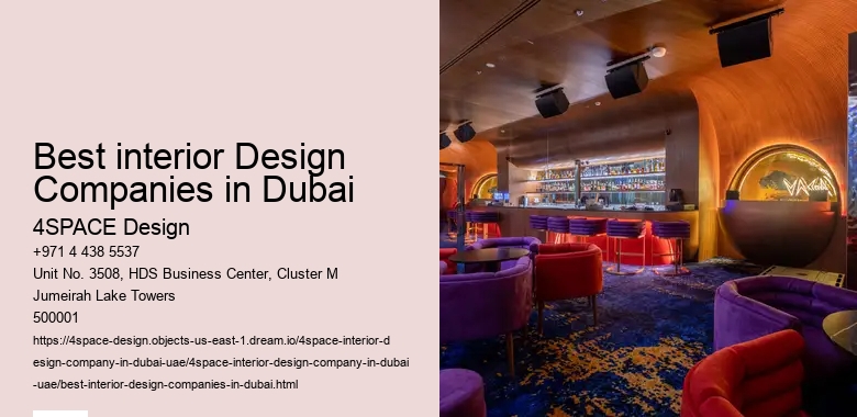 Best interior Design Companies in Dubai